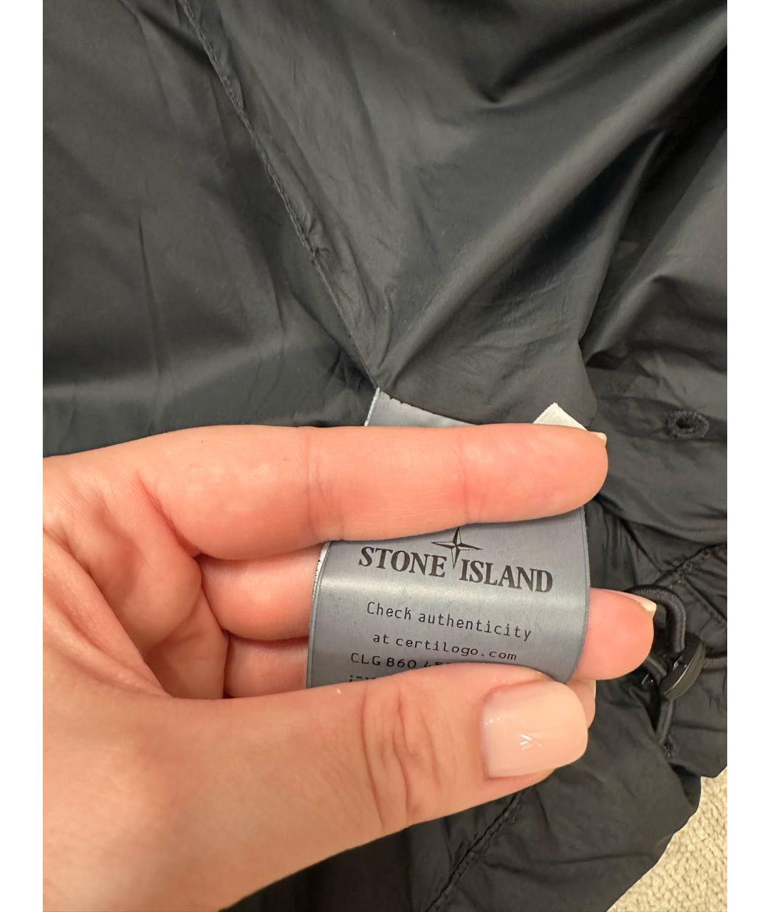 STONE ISLAND Черный жилет, фото 4