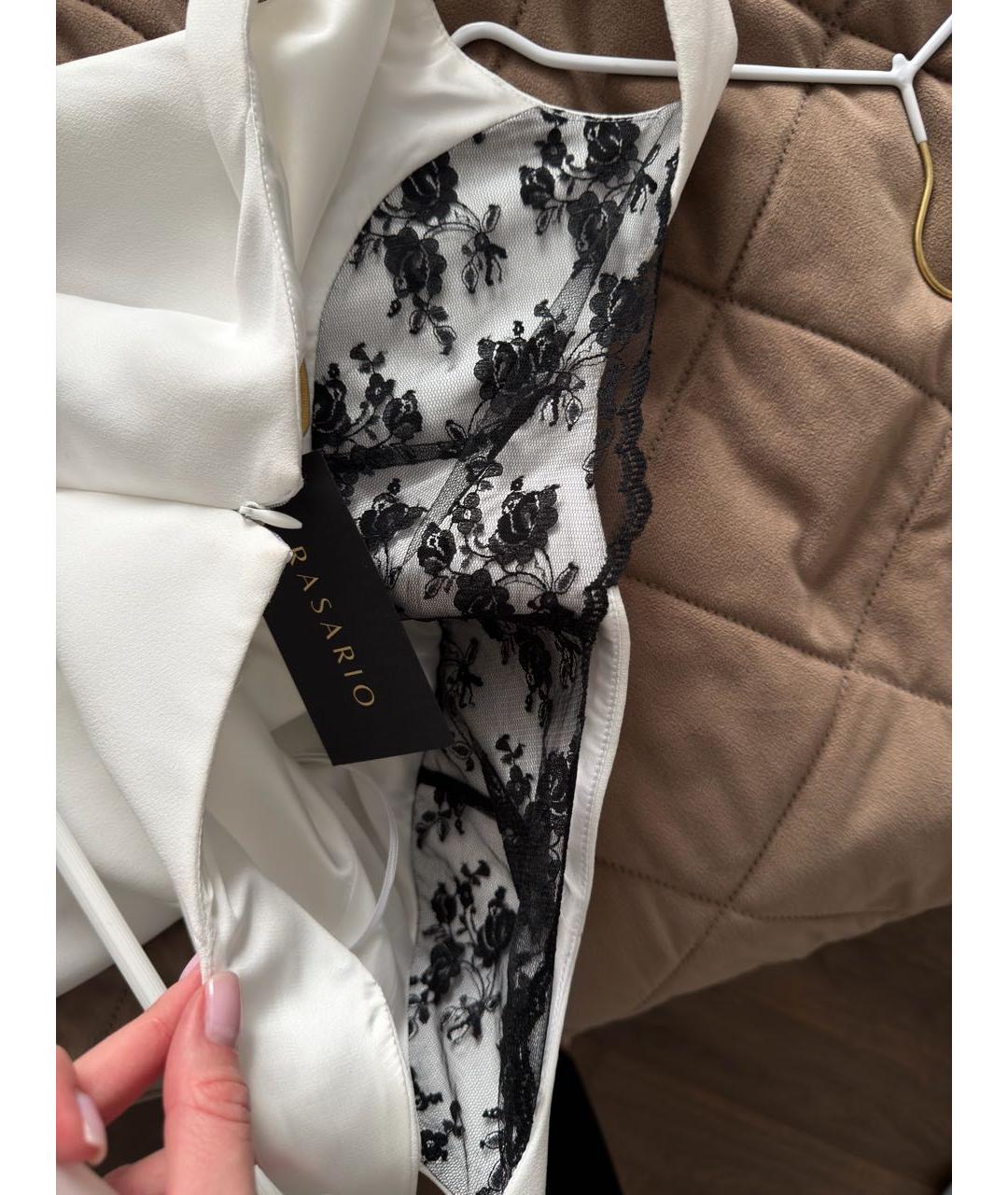 RASARIO Белое полиэстеровое коктейльное платье, фото 4