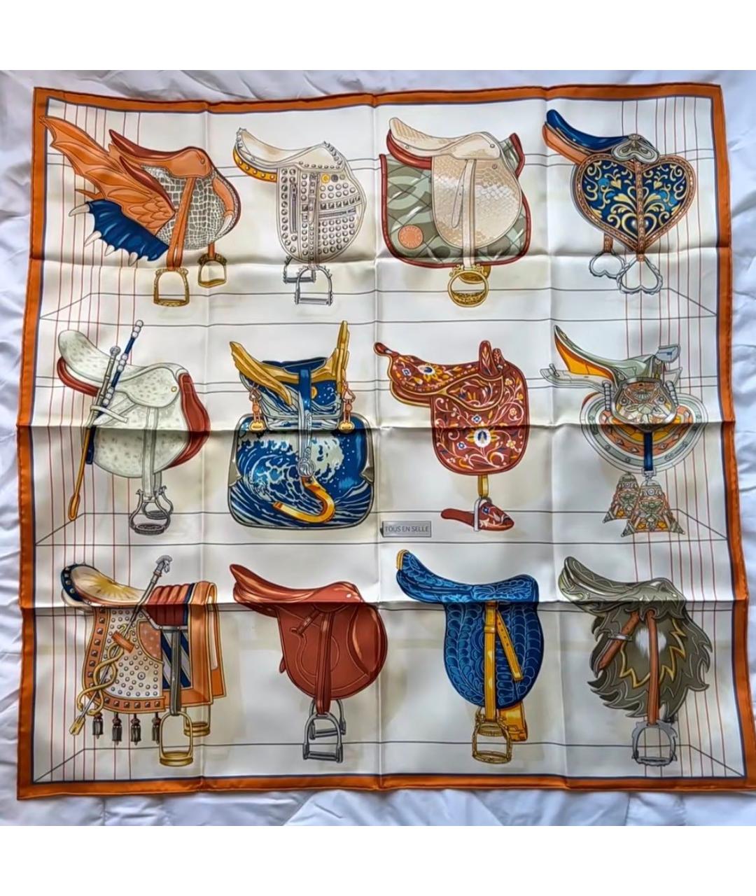 HERMES Шелковый платок, фото 2