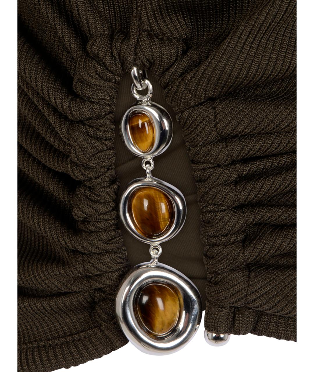 CHRISTOPHER ESBER Коричневая майка, фото 3