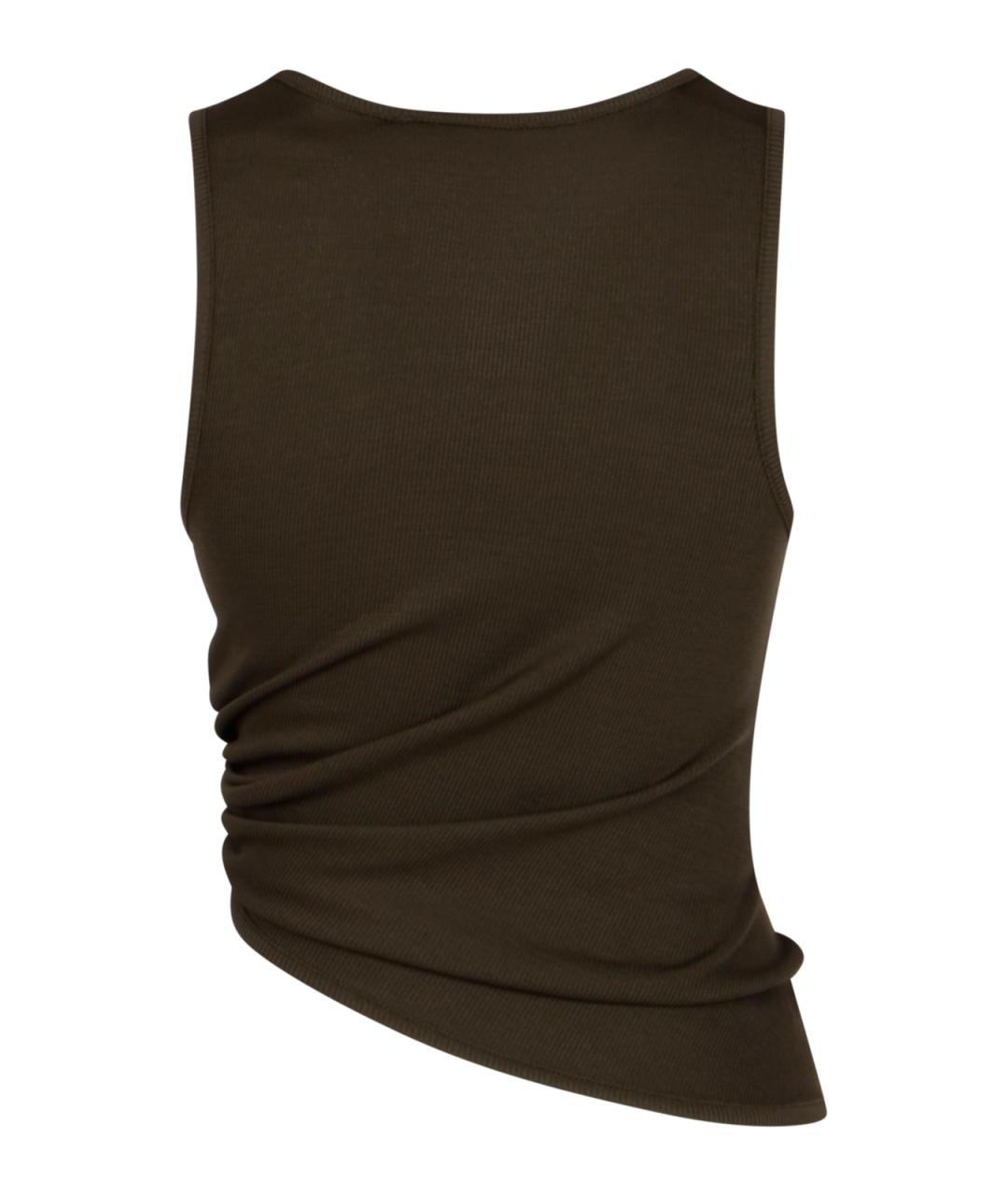 CHRISTOPHER ESBER Коричневая майка, фото 2