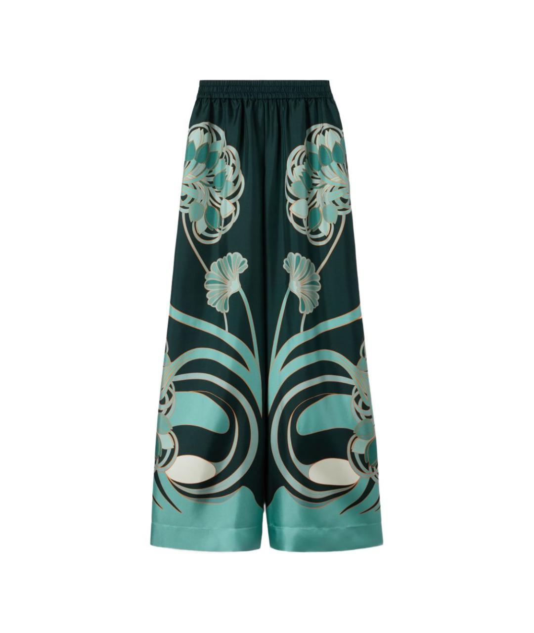 LA DOUBLEJ Мульти шелковые брюки широкие, фото 1