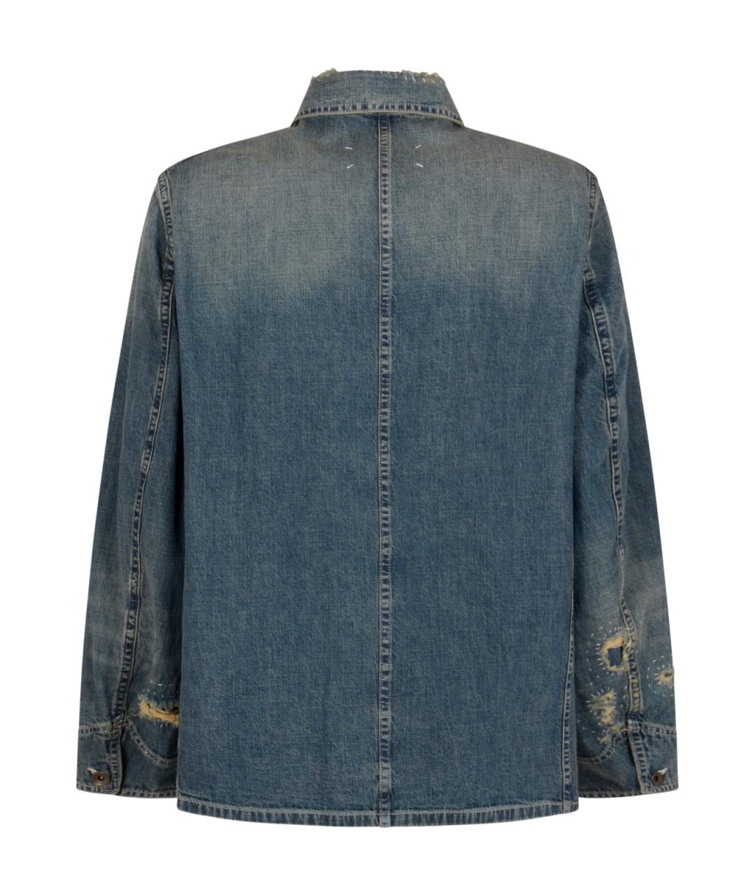 MAISON MARGIELA Синяя хлопковая куртка, фото 2