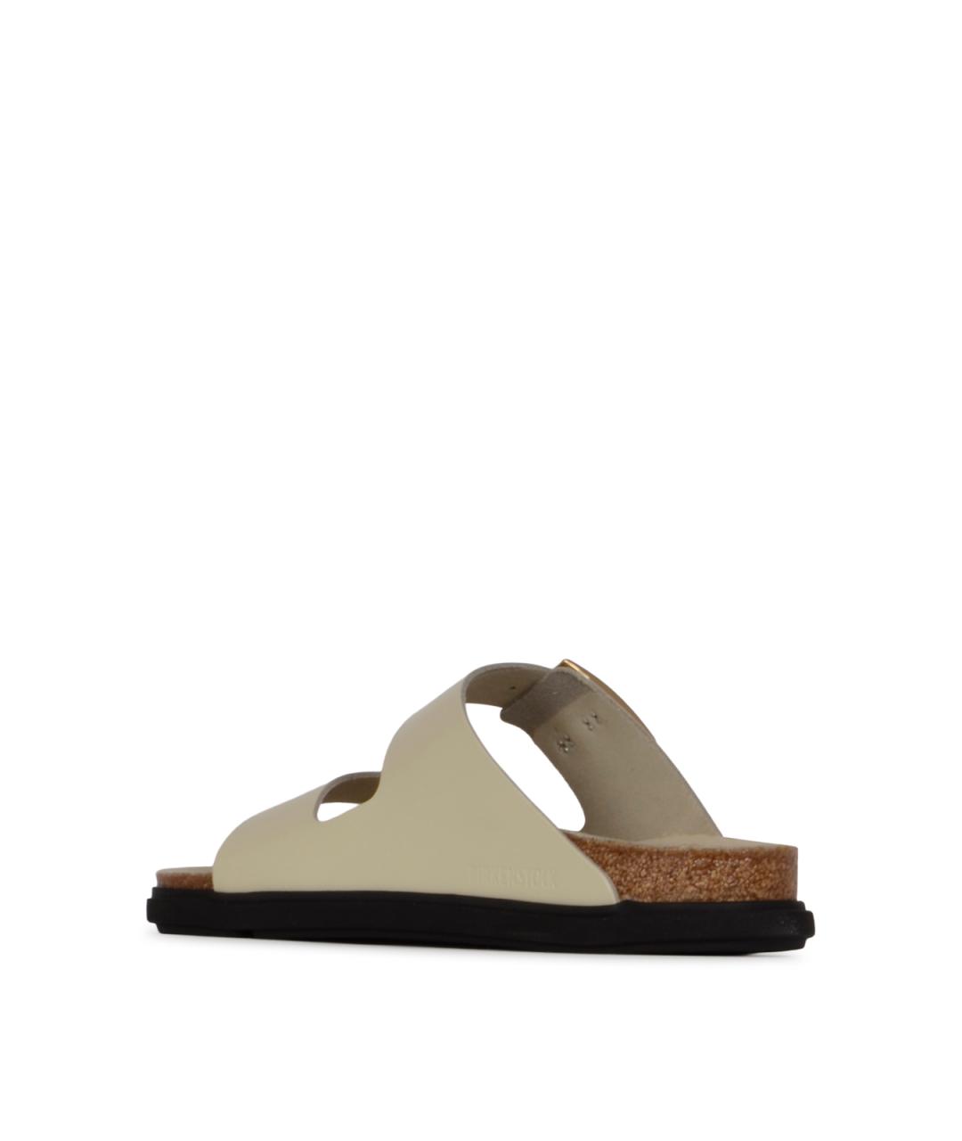 BIRKENSTOCK Бежевые кожаные сандалии, фото 3