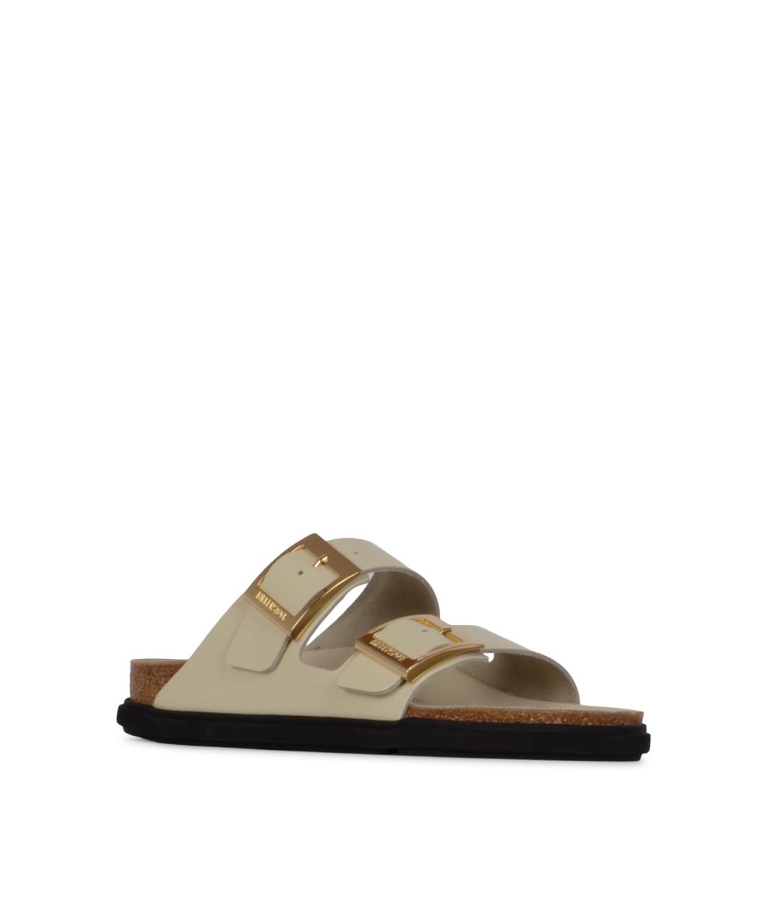 BIRKENSTOCK Бежевые кожаные сандалии, фото 2