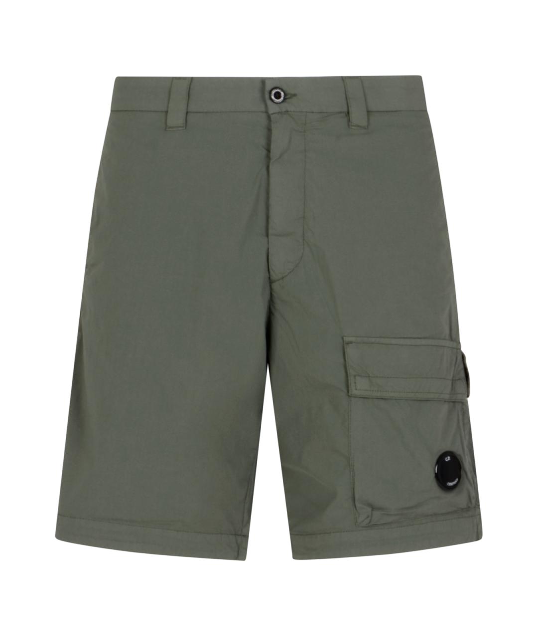 CP COMPANY Серые хлопковые шорты, фото 1