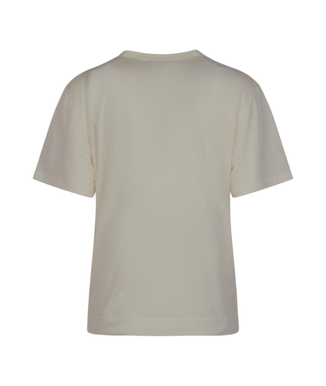 Ami Paris Бежевая хлопковая футболка, фото 2