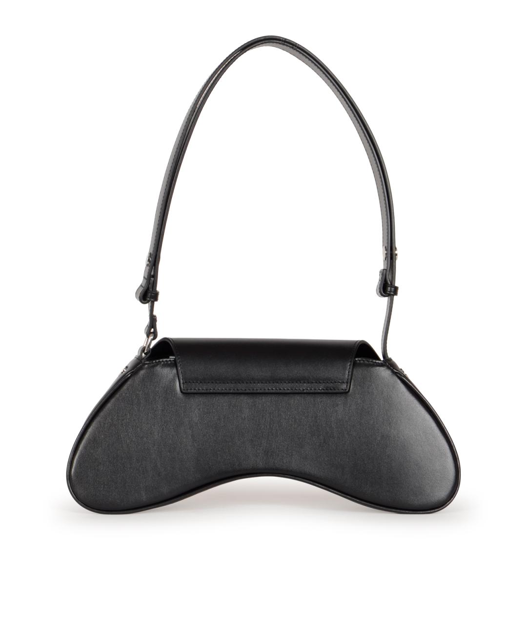 DIESEL Черная кожаная сумка через плечо, фото 3