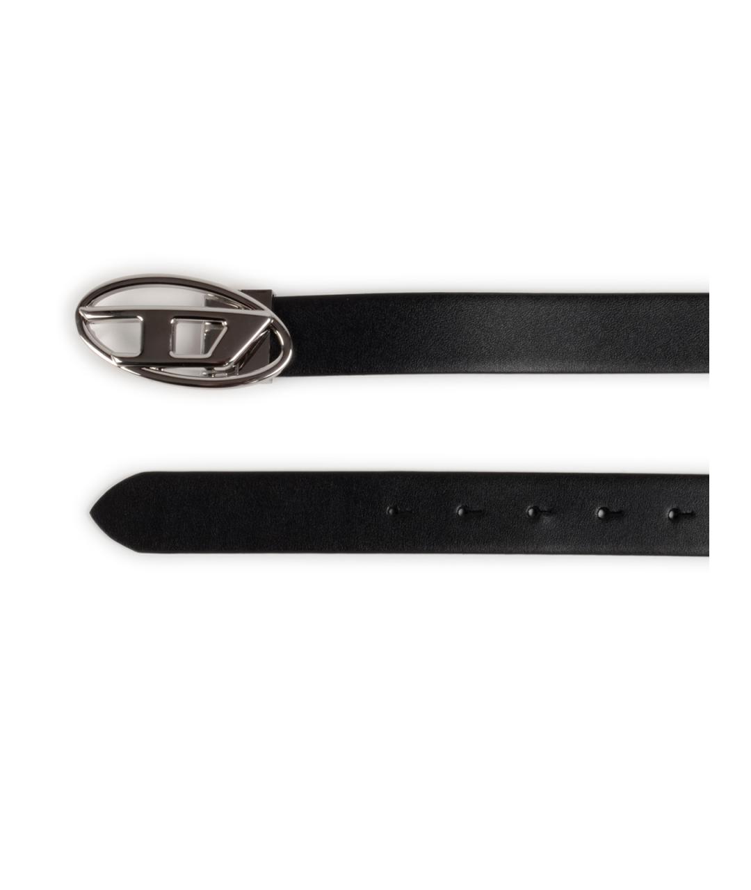 DIESEL Черный кожаный ремень, фото 2