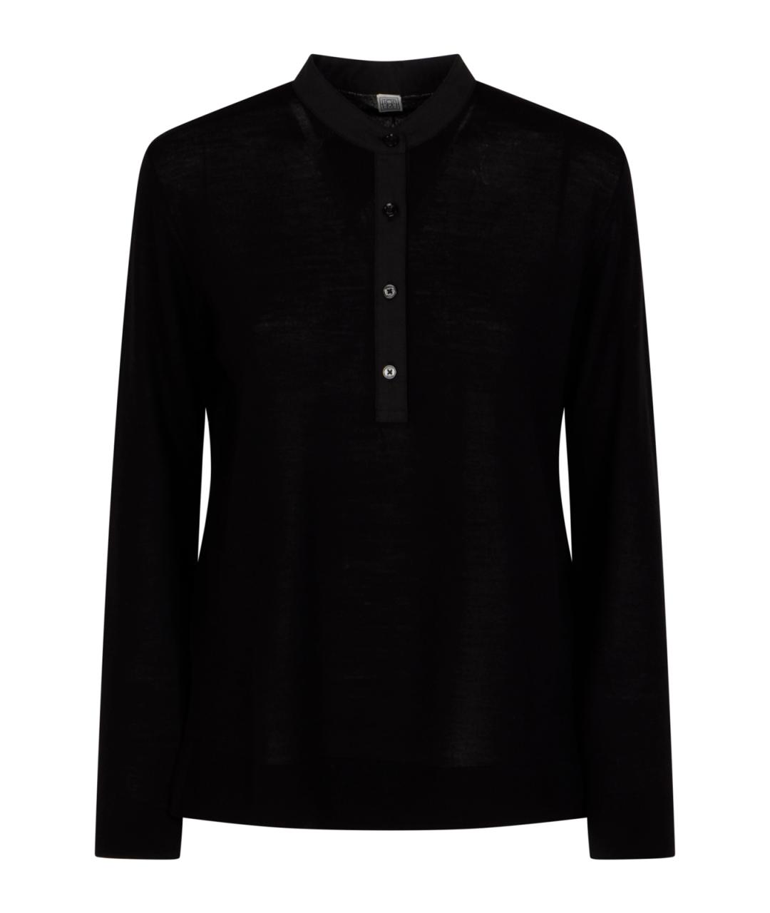 TOTEME Черный шерстяной джемпер / свитер, фото 1