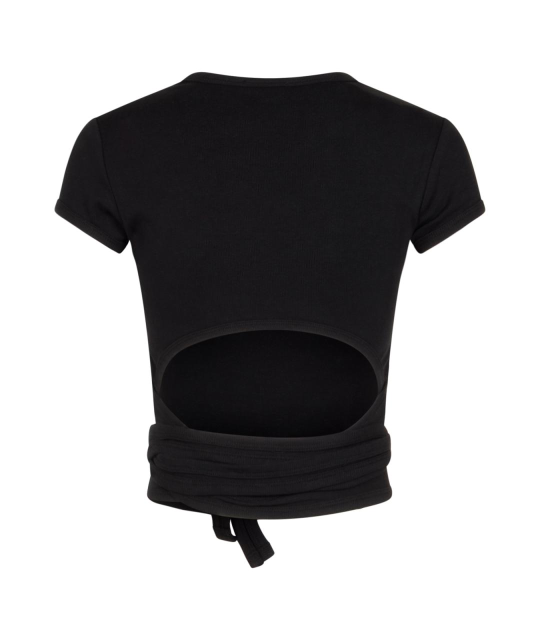 DIESEL Черная хлопковая футболка, фото 2