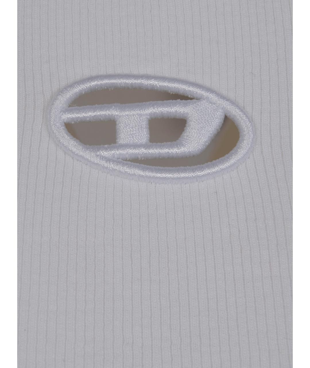 DIESEL Белая хлопковая футболка, фото 3