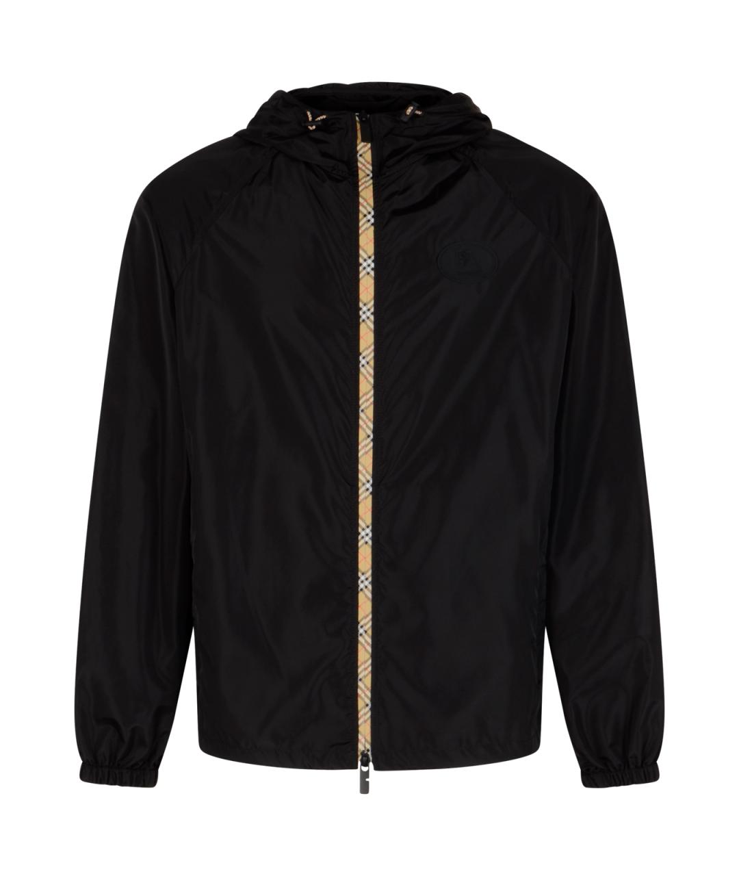 BURBERRY Черная полиамидовая куртка, фото 1