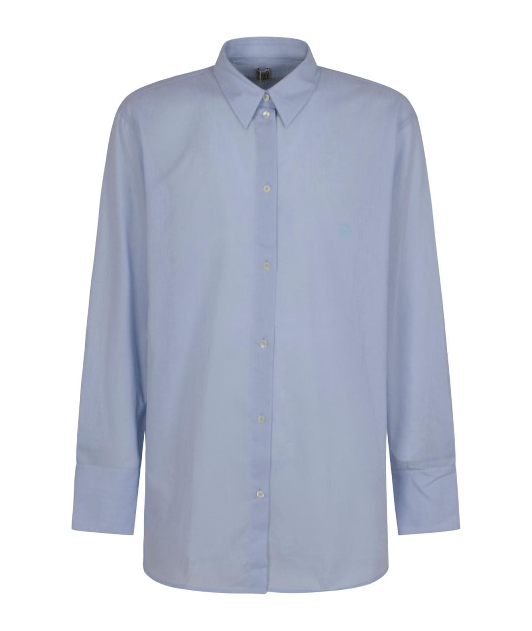 TOTEME Голубая хлопковая рубашка, фото 1