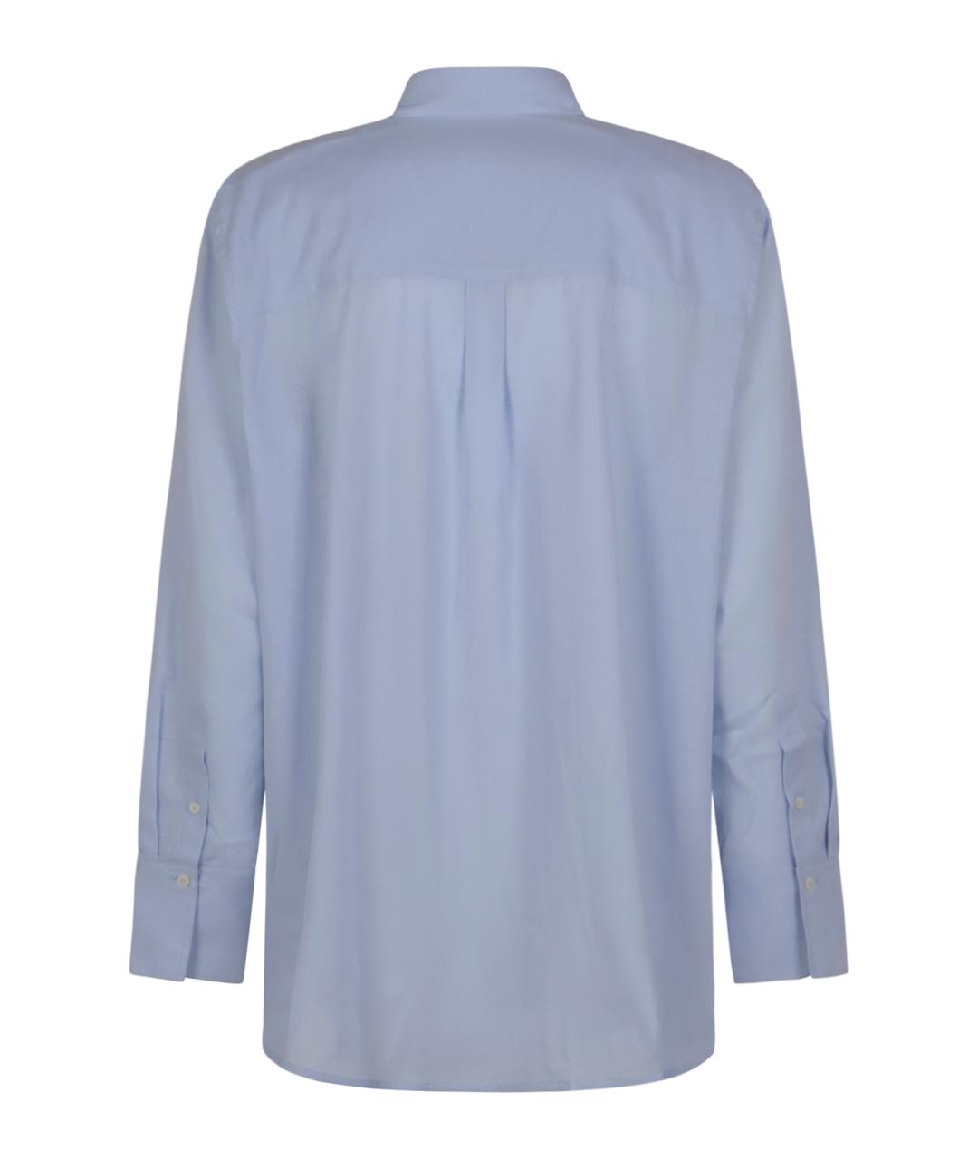 TOTEME Голубая хлопковая рубашка, фото 2