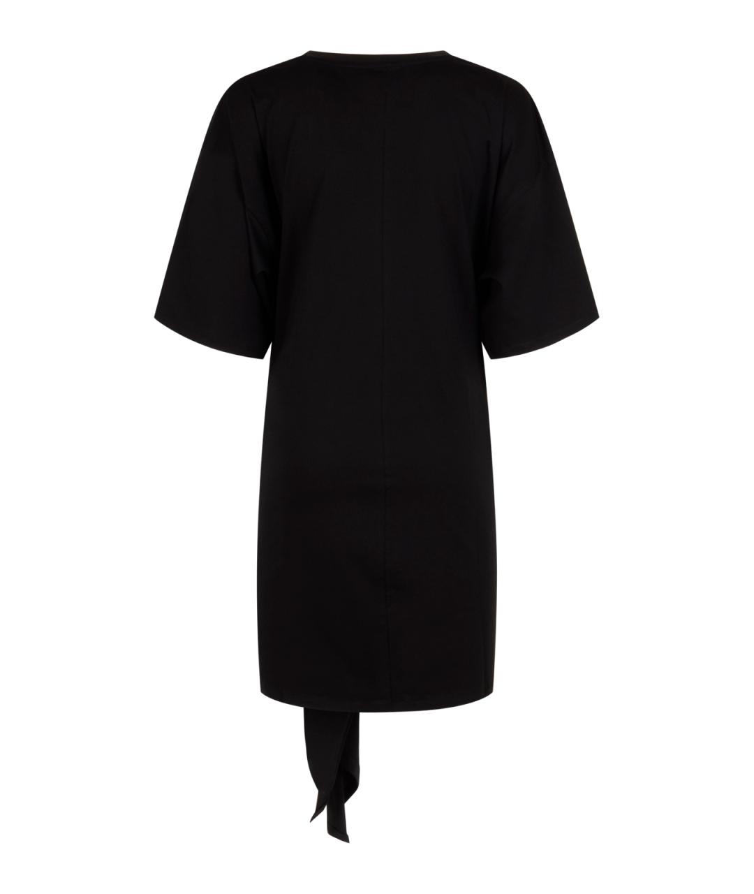 DIESEL Черное хлопковое повседневное платье, фото 2