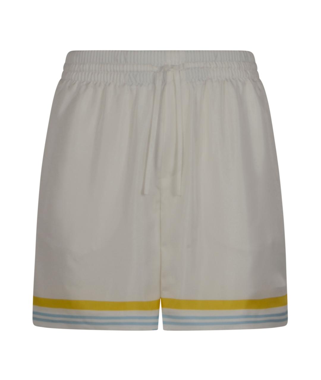 CASABLANCA Белые шелковые шорты, фото 1