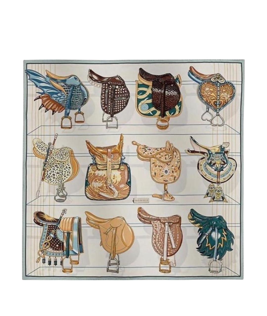 HERMES Шелковый платок, фото 1