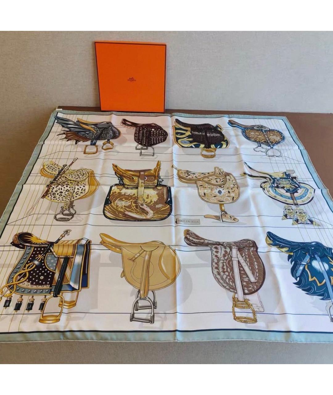 HERMES Шелковый платок, фото 3