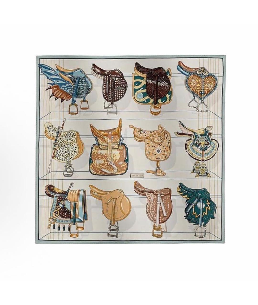 HERMES Шелковый платок, фото 4