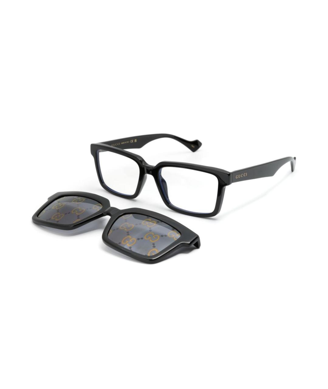 GUCCI Черные пластиковые солнцезащитные очки, фото 3