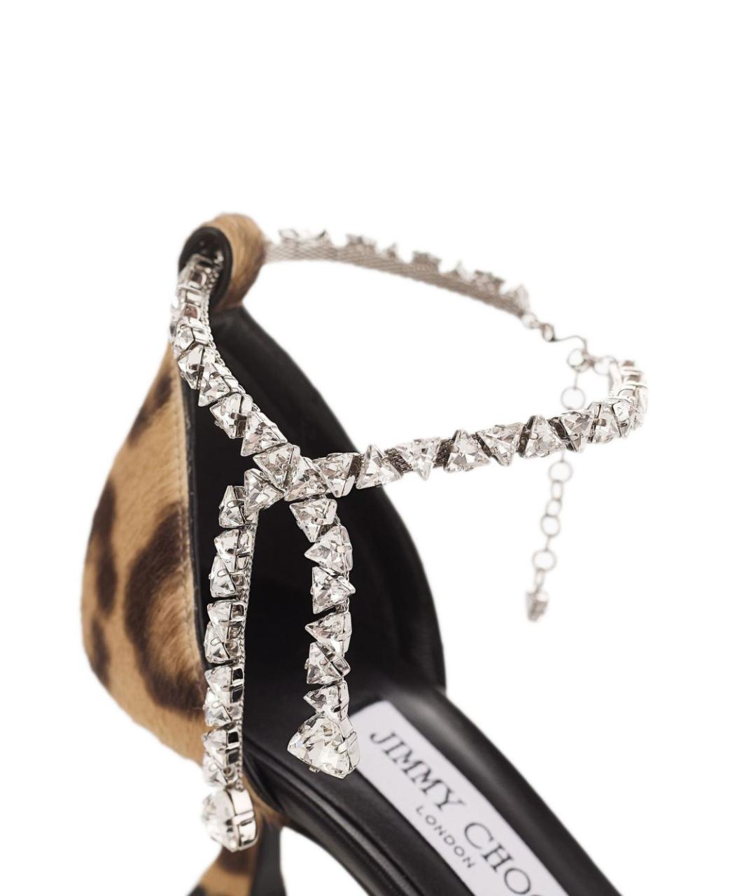 JIMMY CHOO Мульти кожаные босоножки, фото 5