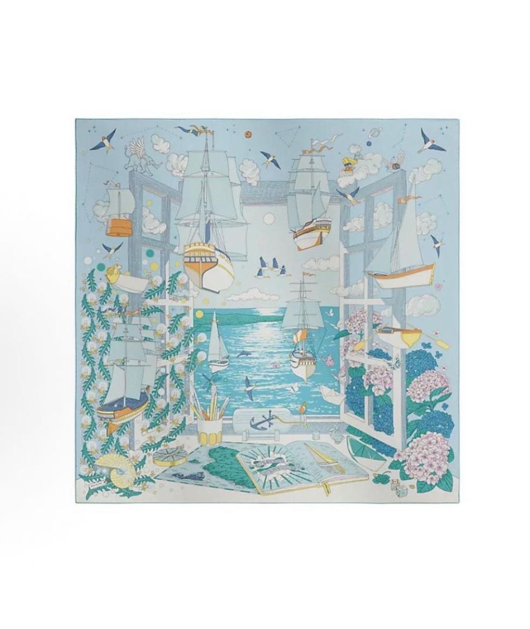 HERMES Шелковый платок, фото 3