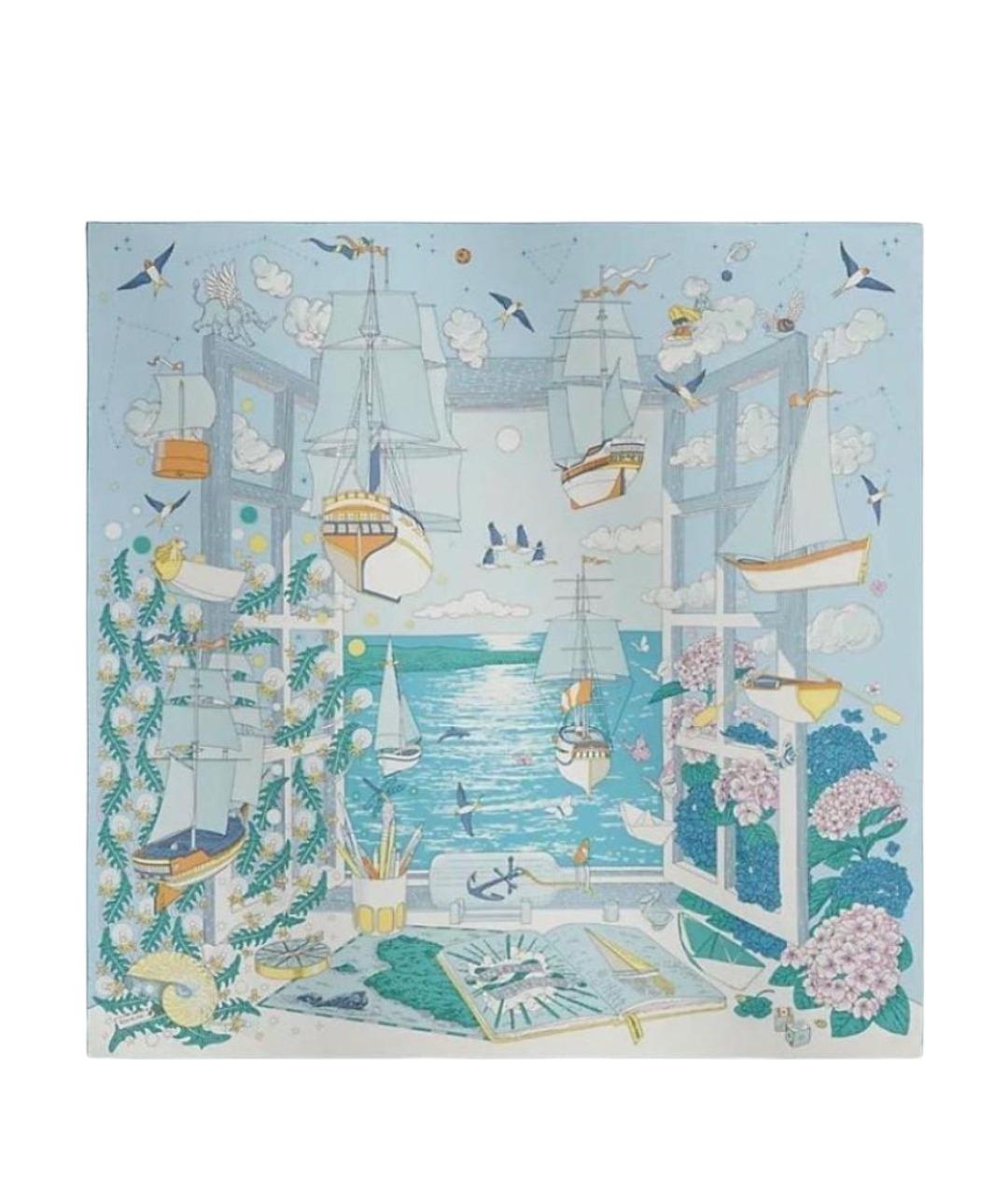 HERMES Шелковый платок, фото 1