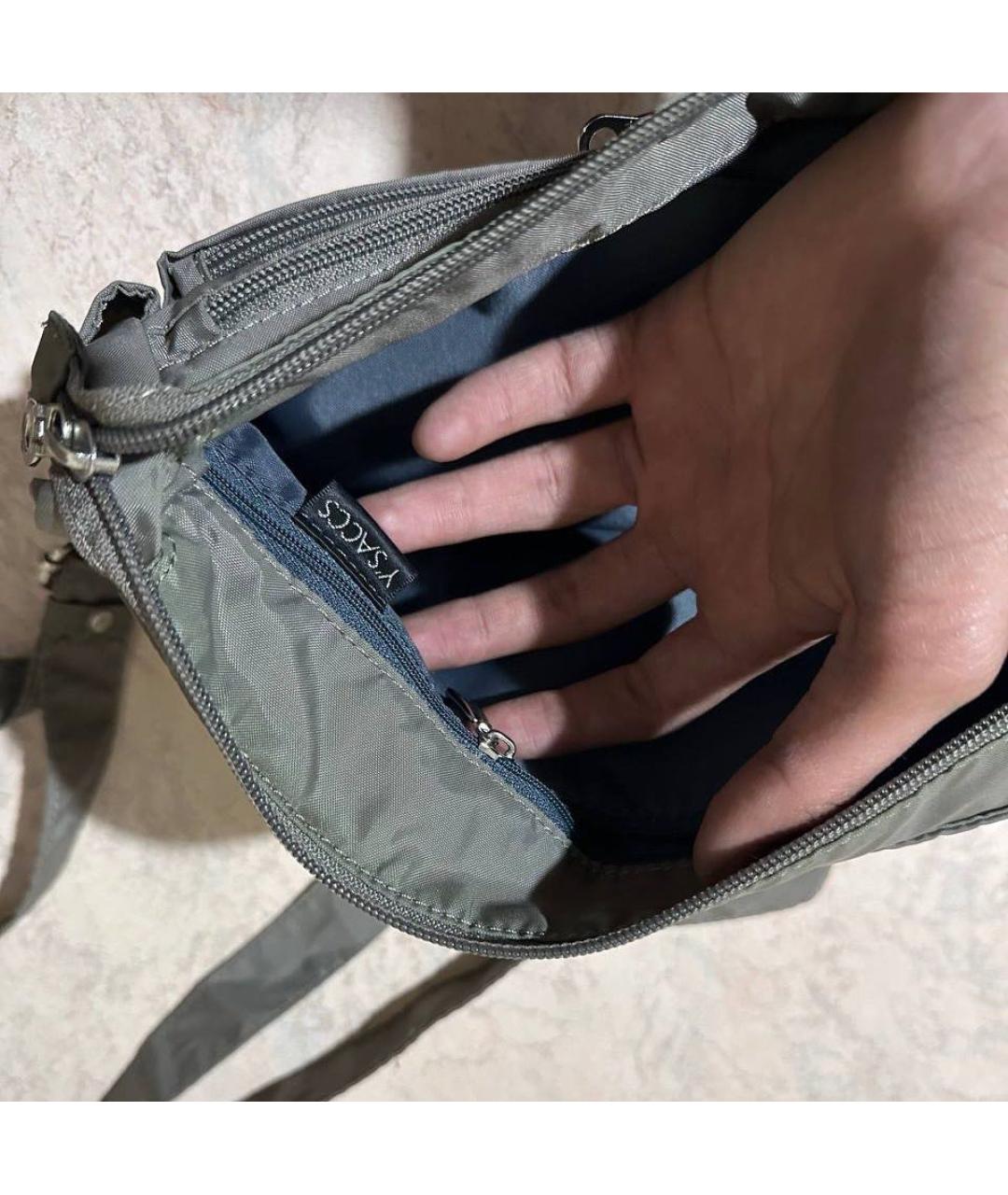 YOHJI YAMAMOTO Серая сумка на плечо, фото 3
