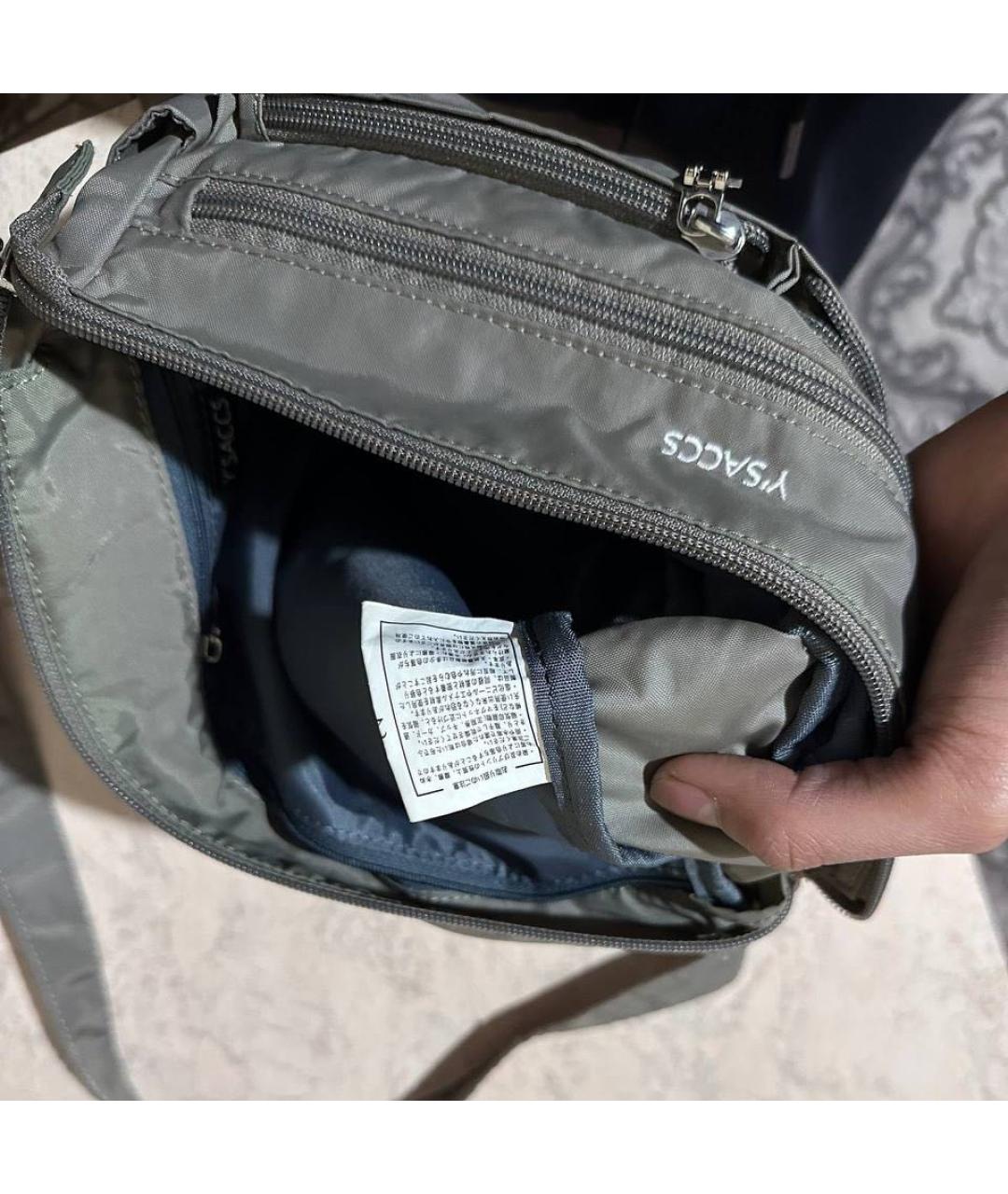 YOHJI YAMAMOTO Серая сумка на плечо, фото 5