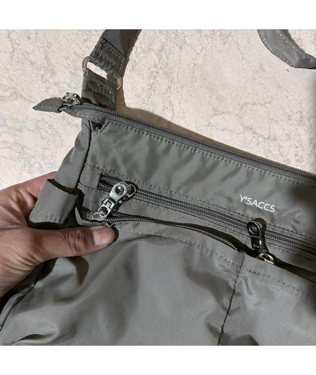 YOHJI YAMAMOTO Серая сумка на плечо, фото 4