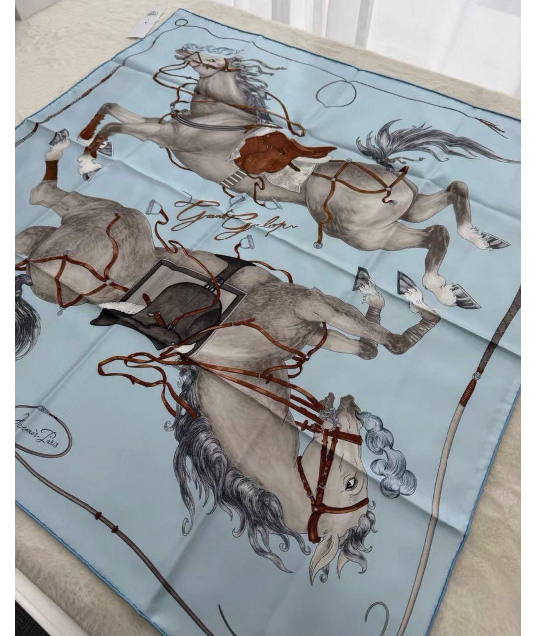 HERMES Шелковый платок, фото 6