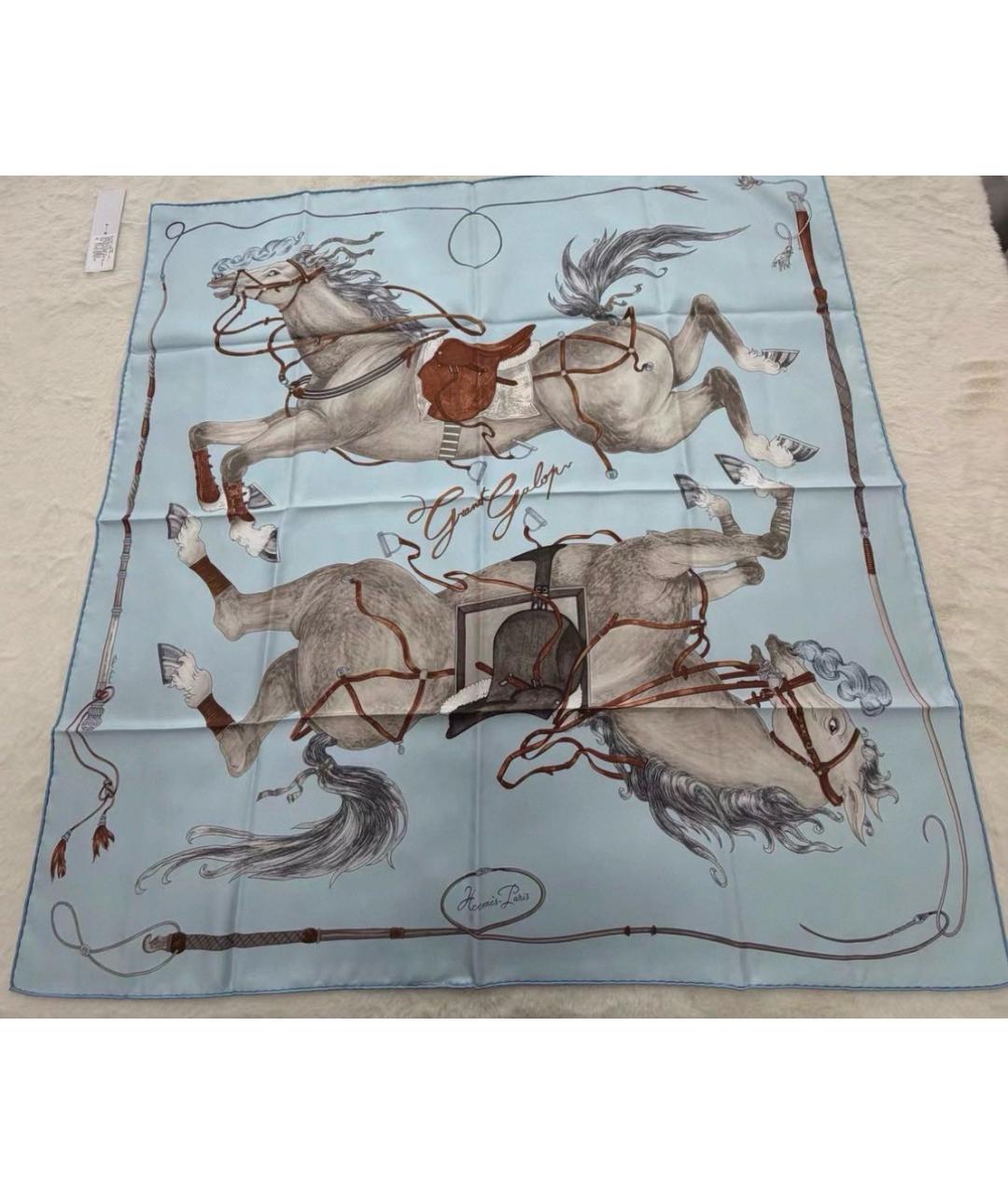 HERMES Шелковый платок, фото 4