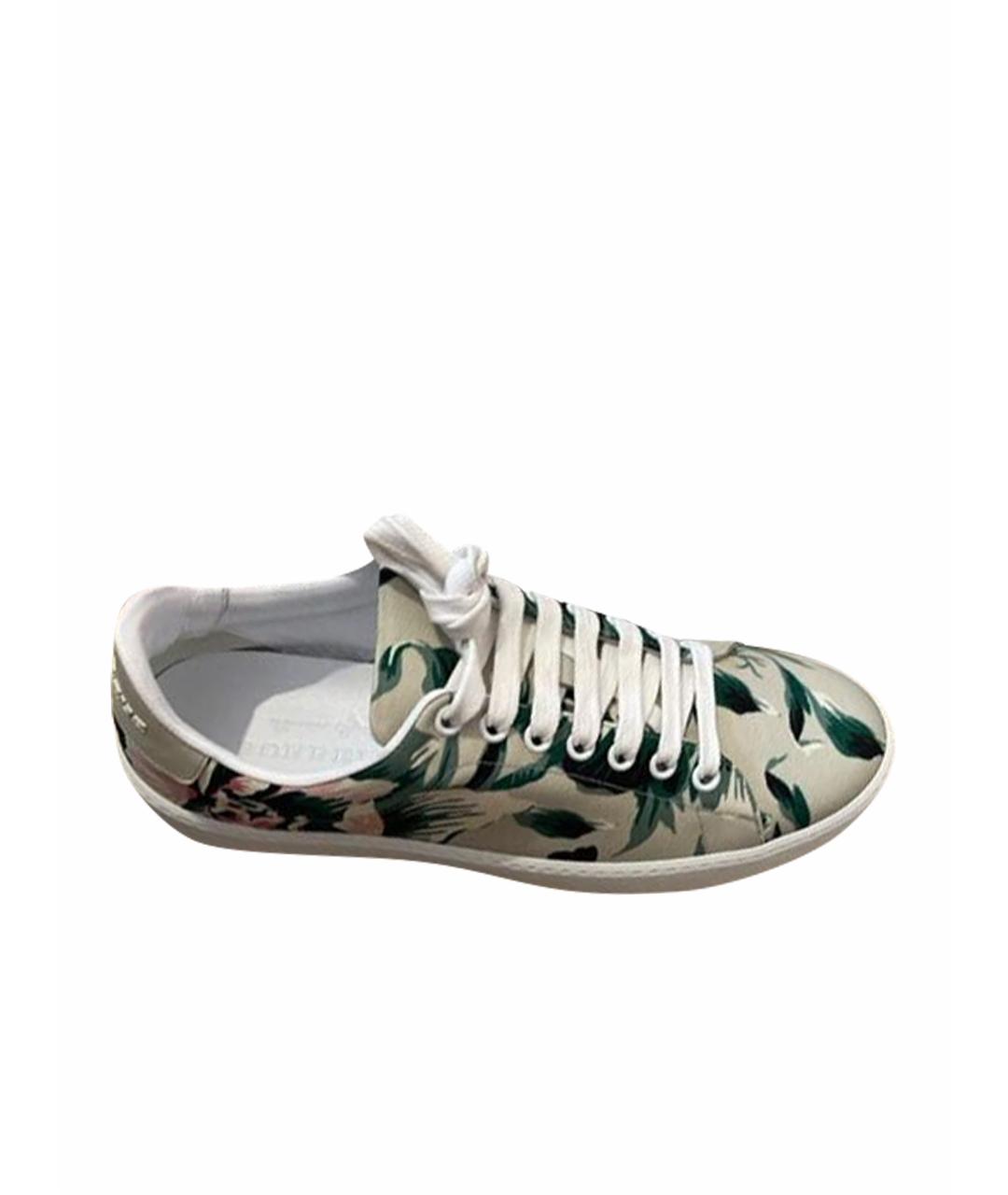 BURBERRY Мульти текстильные кеды, фото 1