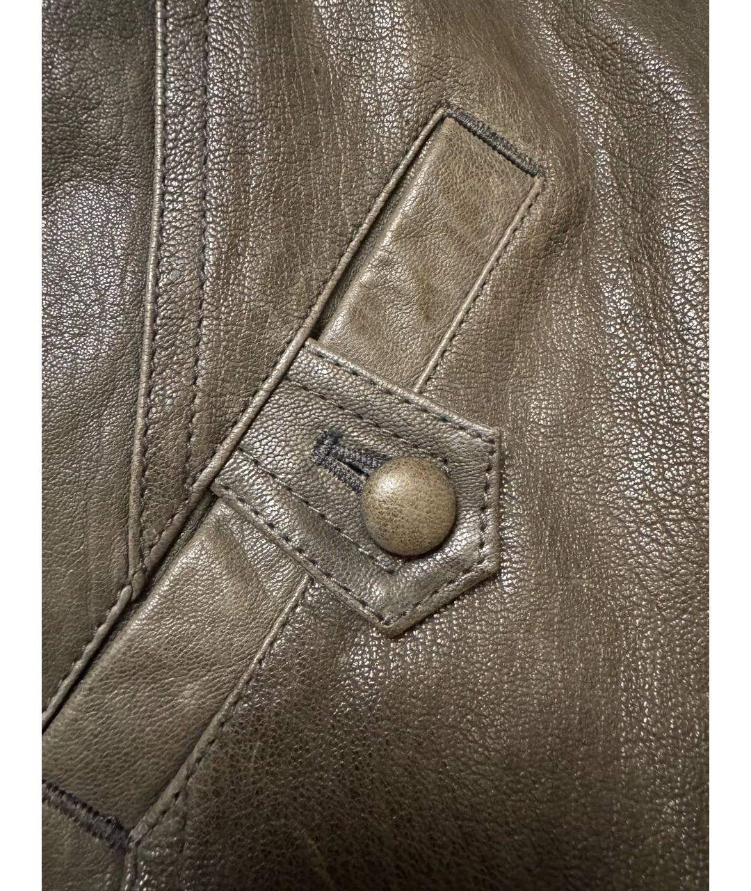 3.1 PHILLIP LIM Антрацитовый кожаный жакет/пиджак, фото 6