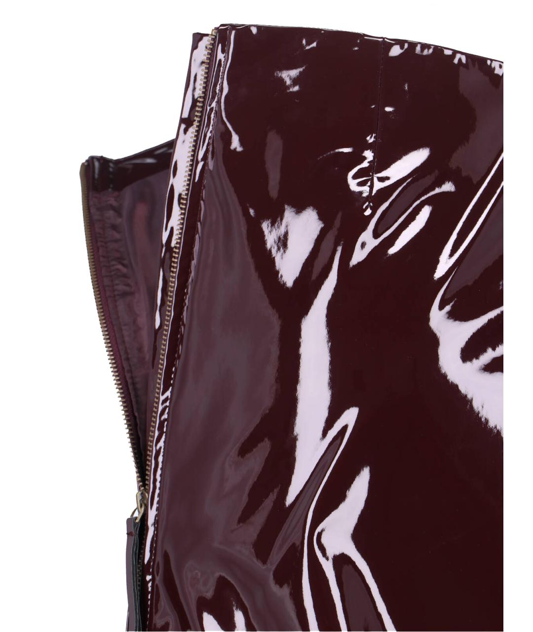 THE FRANKIE SHOP Бордовая юбка миди, фото 4