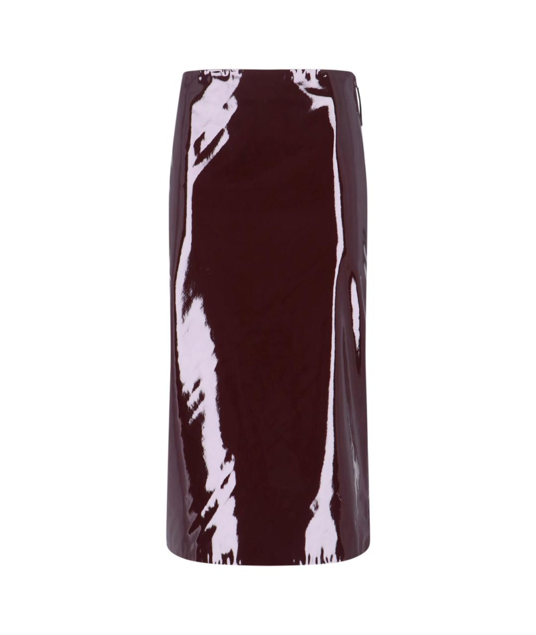 THE FRANKIE SHOP Бордовая юбка миди, фото 1