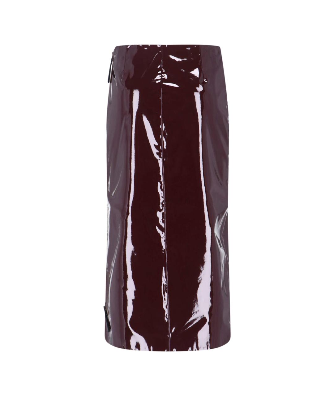 THE FRANKIE SHOP Бордовая юбка миди, фото 2