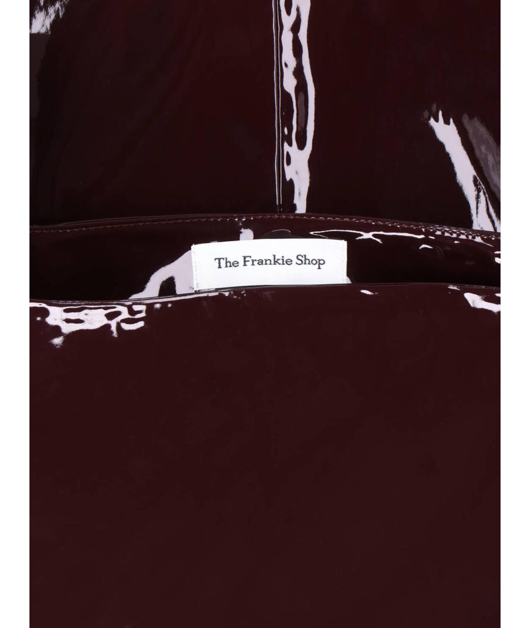 THE FRANKIE SHOP Бордовая юбка миди, фото 5