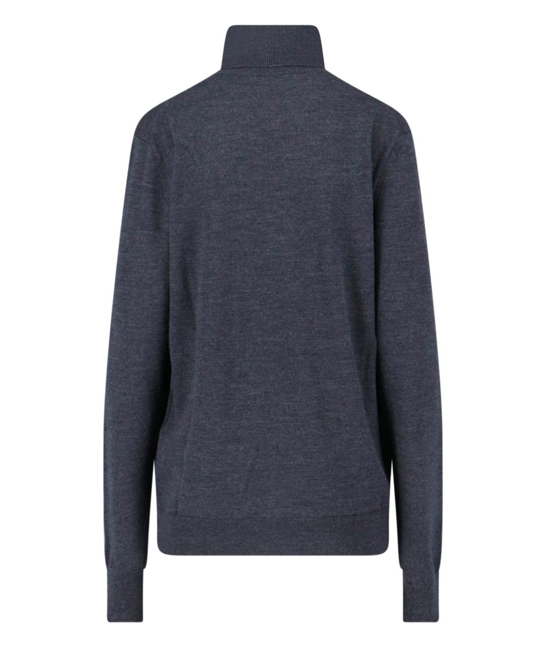 THE FRANKIE SHOP Серый шерстяной джемпер / свитер, фото 2