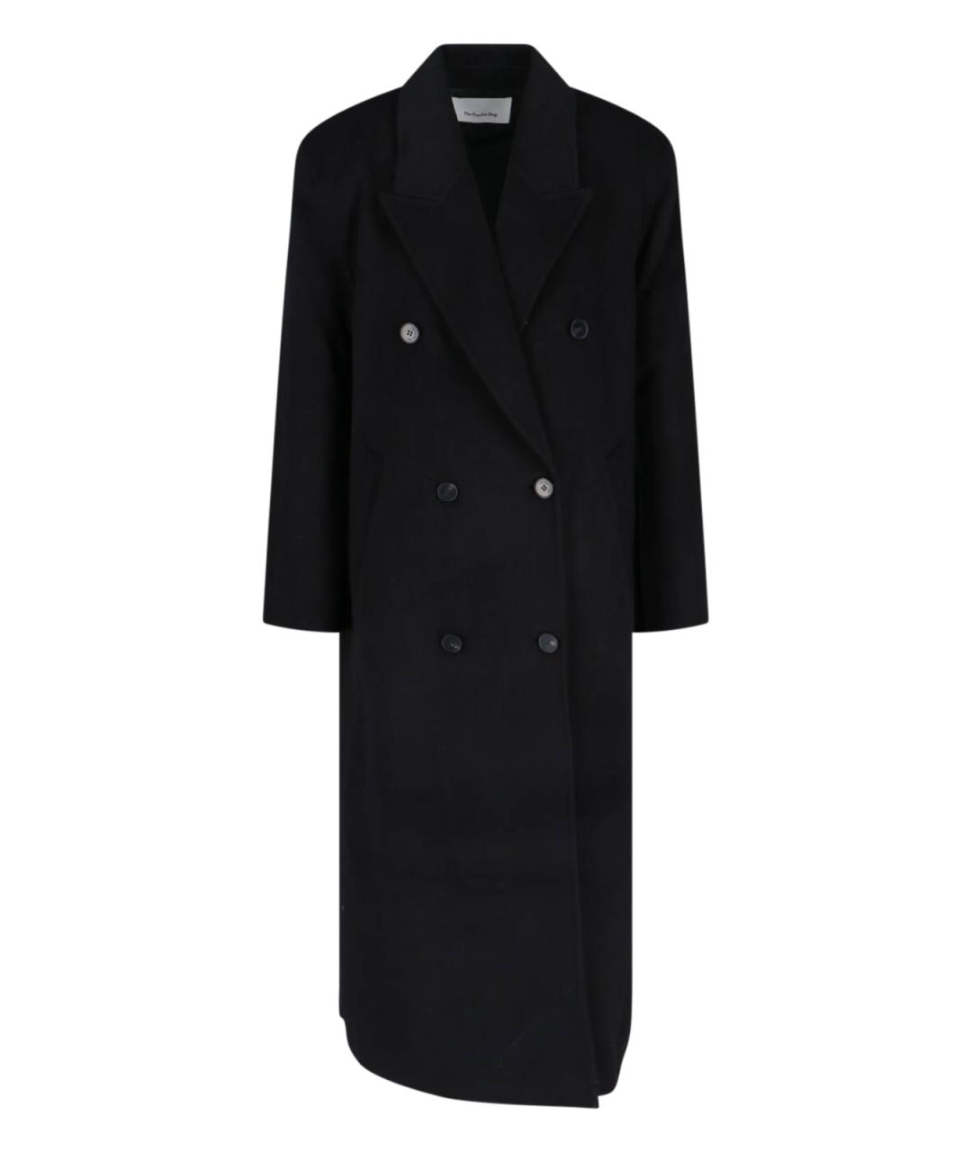 THE FRANKIE SHOP Черное шерстяное пальто, фото 1