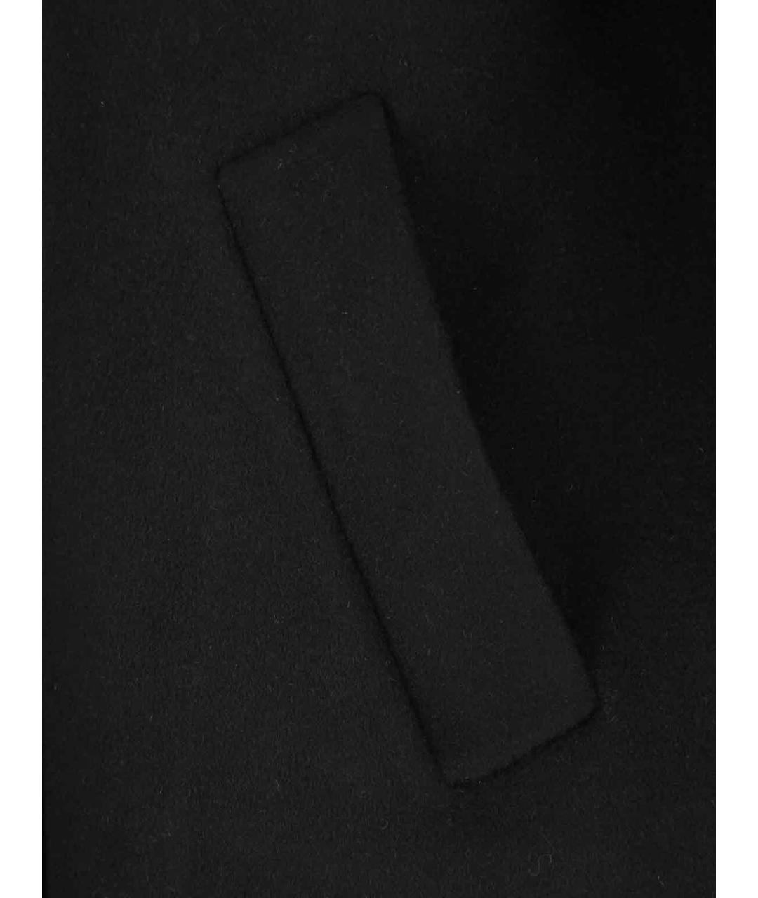 THE FRANKIE SHOP Черное шерстяное пальто, фото 5