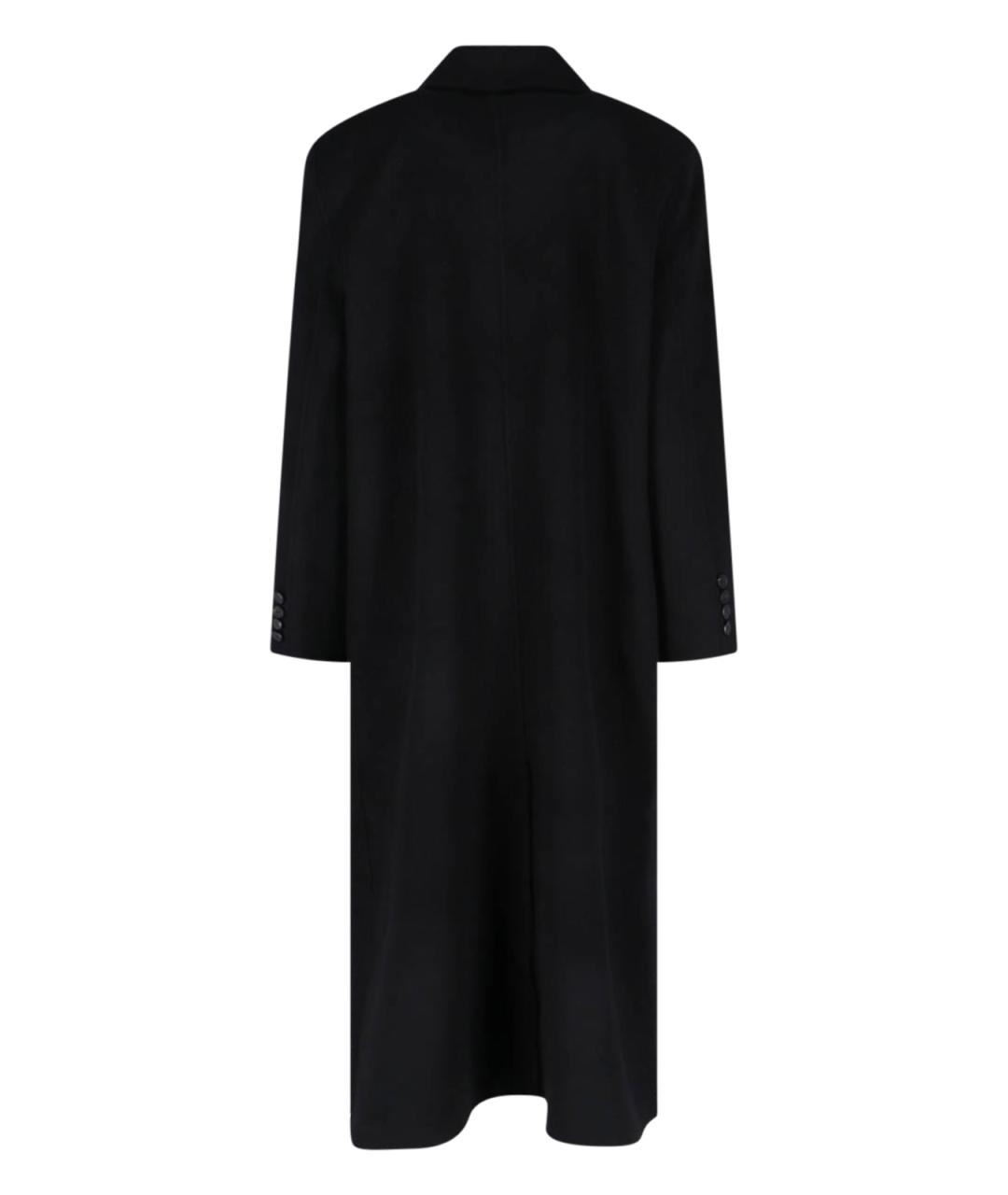 THE FRANKIE SHOP Черное шерстяное пальто, фото 2