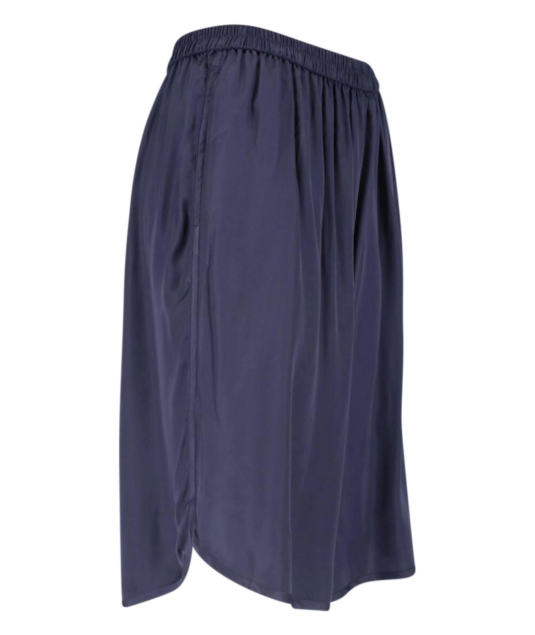 THE FRANKIE SHOP Синие вискозные прямые брюки, фото 3