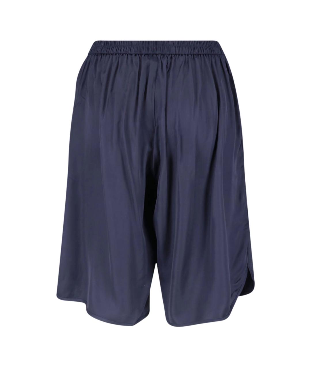 THE FRANKIE SHOP Синие вискозные прямые брюки, фото 2