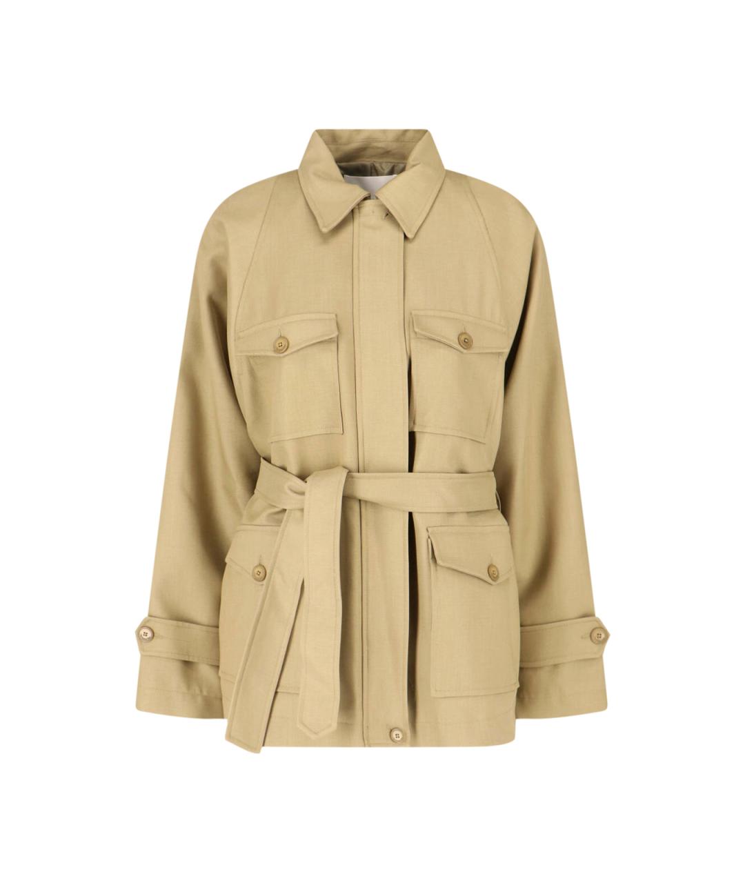 THE FRANKIE SHOP Зеленая хлопковая куртка, фото 3