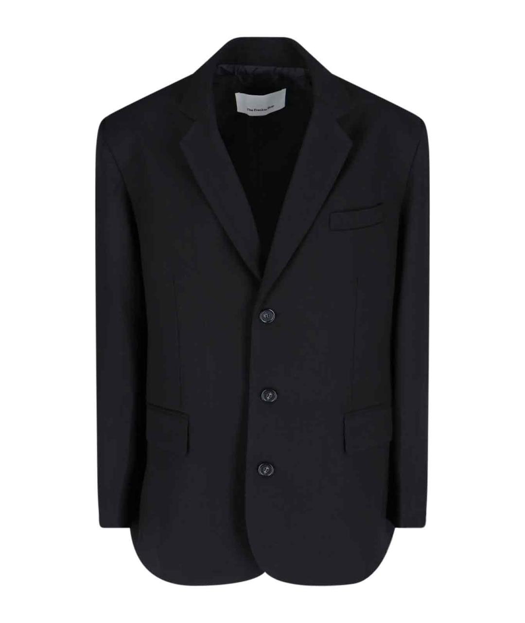THE FRANKIE SHOP Черный шерстяной жакет/пиджак, фото 1