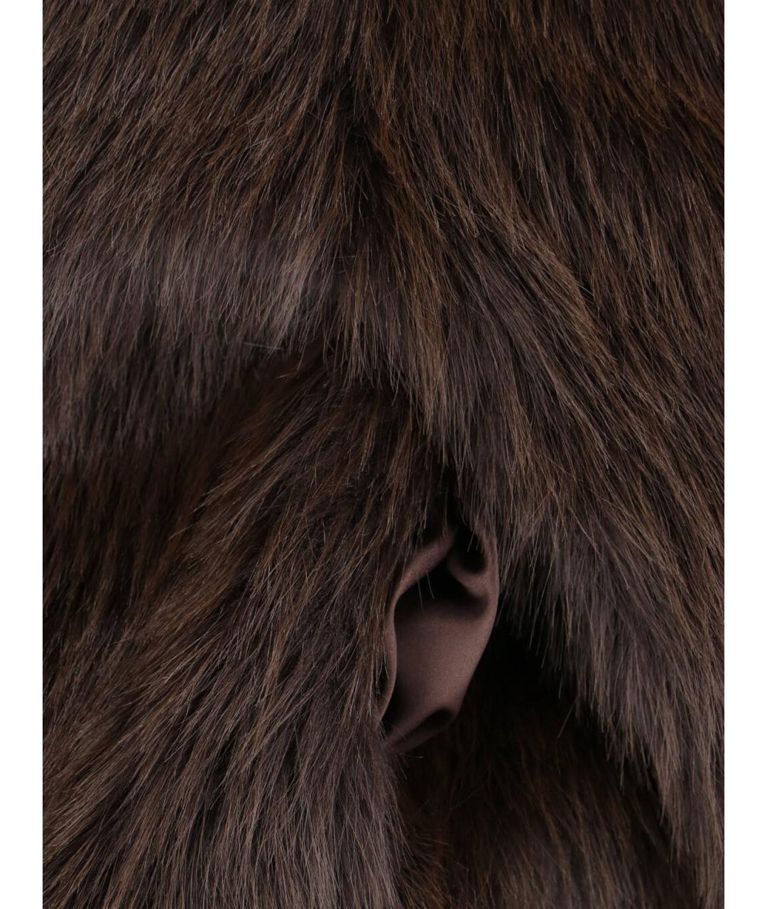 THE FRANKIE SHOP Коричневая полиэстеровая куртка, фото 3