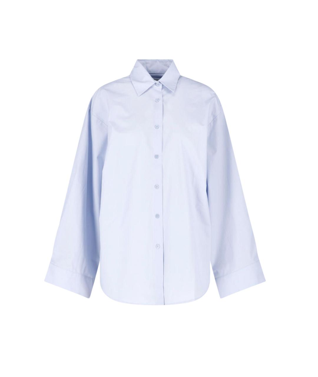 THE FRANKIE SHOP Синяя хлопковая рубашка, фото 1