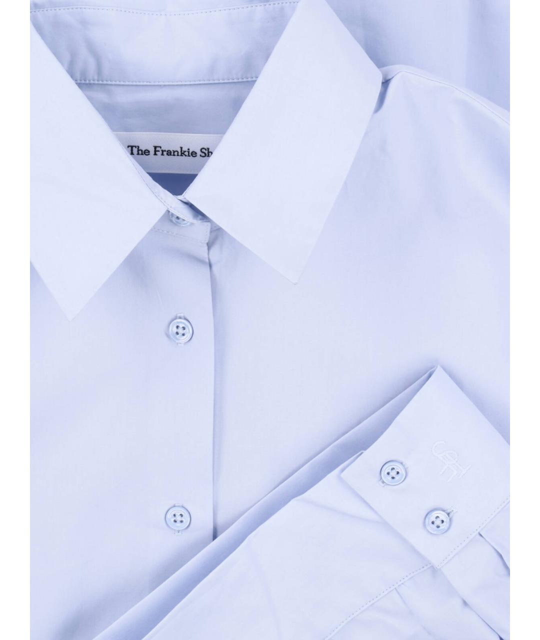 THE FRANKIE SHOP Синяя хлопковая рубашка, фото 3